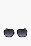 David Beckham Aviator Sunglasses With Metal And Plastic Frame