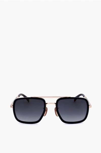 David Beckham Aviator Sunglasses With Metal And Plastic Frame