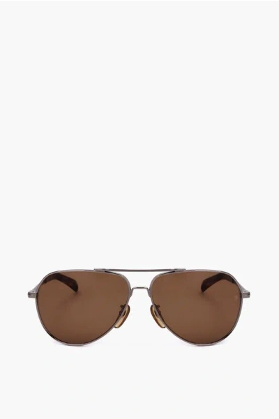 David Beckham Aviator Sunglasses With Metal Frame
