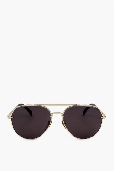 David Beckham Aviator Sunglasses With Metal Frame