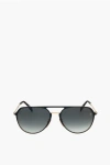 David Beckham Aviator Sunglasses With Metal Frame