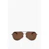David Beckham Aviator Sunglasses With Metal Frame