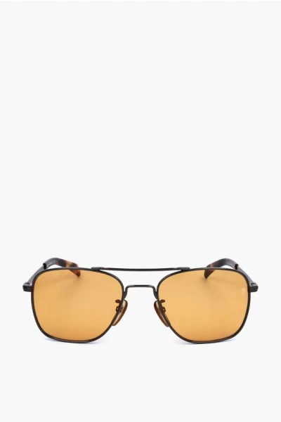 David Beckham Aviator Sunglasses With Orange Lenses
