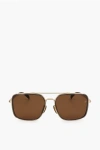 David Beckham Aviator Sunglasses With Squared Lenses