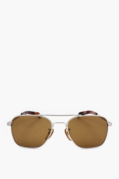 David Beckham Aviator Sunglasses With Tortoiseshell Detail