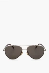 David Beckham Aviator Sunglasses With Tortoiseshell Rods