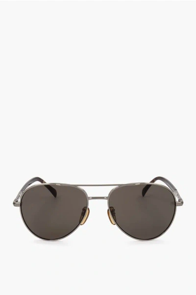 David Beckham Aviator Sunglasses With Tortoiseshell Rods