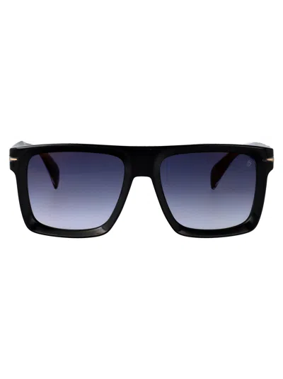 David Beckham Black Acetate Sunglasses