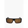 David Beckham Shield Sunglasses With Thick Rods