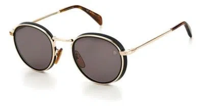 Pre-owned David Beckham Brand  Sunglasses Db 1033 / S 2m2 / Ir Gold Gray Man