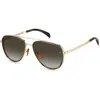 David Beckham Brown Gradient Pilot Men's Sunglasses Db 7068/g/s 02f7/ha 58