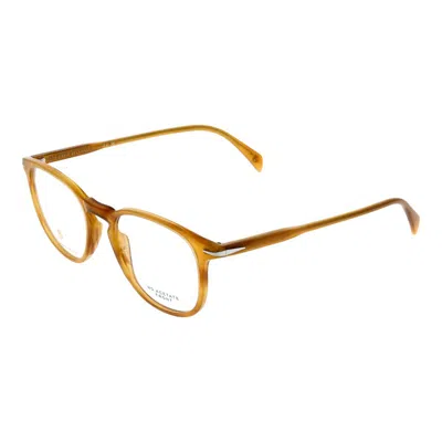 David Beckham Brown Men Optical Frames In Gold