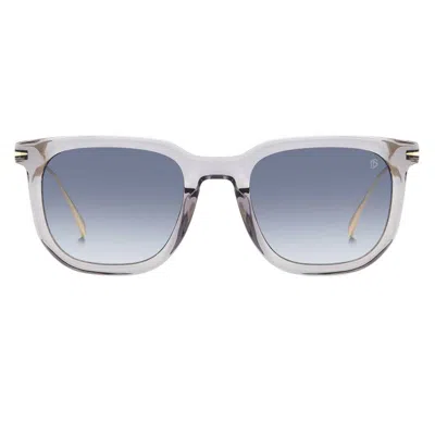 David Beckham Dark Blue Shaded Square Men's Sunglasses Db 7119/s 0rhl/08 52