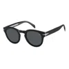 David Beckham Db 7041/s Flat 7c5(ir) In Black