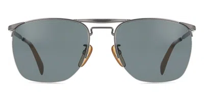 David Beckham Db 1001/s Kj1/ir Occhiali Da Sole Grigi Per Uomo In Gray