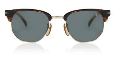 David Beckham Db 1002/s 086/qt Occhiali Da Sole Tartarugatishell Per Uomo In Brown
