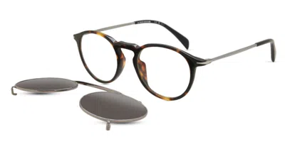 David Beckham Db 1003/g/cs With Clip-on 086/ir Occhiali Da Vista Tartarugatishell Per Uomo (solo Montatura) In Brown