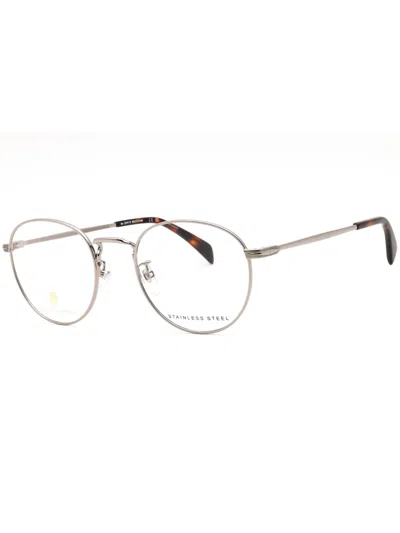 David Beckham Db 1015 Metal Round Men's Eyeglasses In 0j5g 00 - Gold/clear Demo Lens