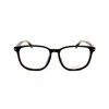 David Beckham Db 1017/f Classic Tortoiseshell Rectangular Frame Eyeglasses In Brown