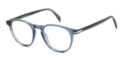 David Beckham Db 1018 Pjp Men's Glasses Blue Size 49 - Free Lenses - Blue Light Block Available