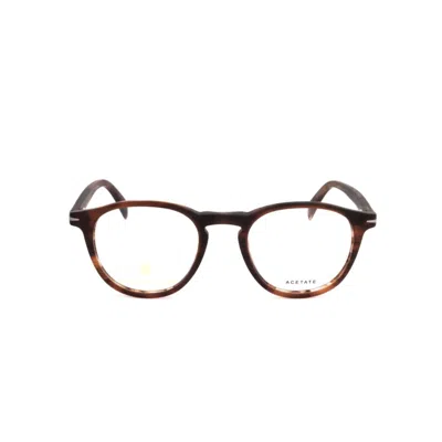 David Beckham Db 1018 Round Frame Tortoiseshell Acetate Eyeglasses In White