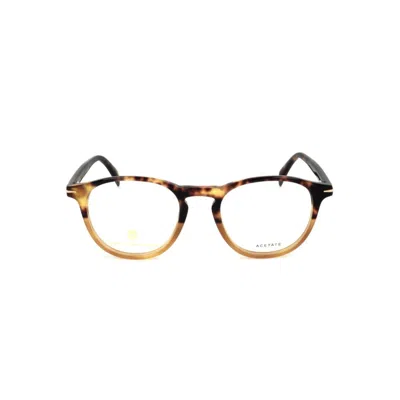 David Beckham Db 1018 Round Tortoiseshell Acetate Eyeglasses In Multi
