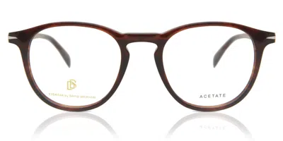 David Beckham Db 1018 Z15 Men's Glasses Tortoiseshell Size 47 - Free Lenses - Blue Light Block Available In Brown Striped Tortoise