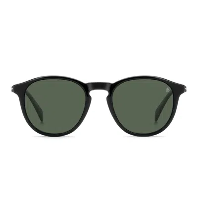 David Beckham Db 1018/c R2 Huc Prescription Glasses Black Green/transparent With Polarized Clip For