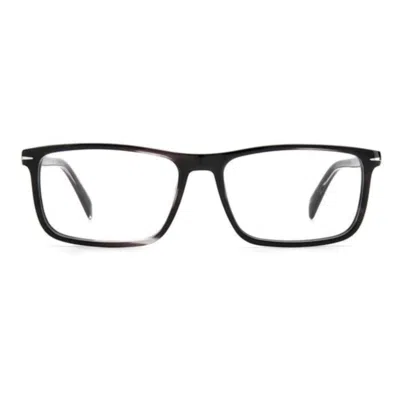 David Beckham Db 1019 Rectangular Acetate Eyeglasses In Red