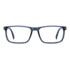 David Beckham Db 1019 Rectangular Eyeglasses In Deep Blue In Blue
