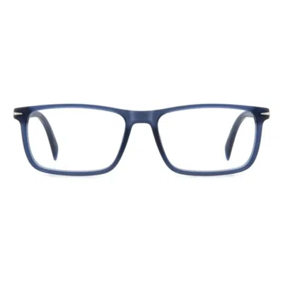 David Beckham Db 1019 Rectangular Eyeglasses In Deep Blue