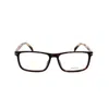 David Beckham Db 1019/f Tortoiseshell Rectangular Eyeglass Frames In Brown