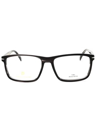 David Beckham Db 1020 Eyeglasses In Grey Horn/clear Demo Lens