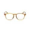 David Beckham Db 1021/f Rounded Rectangular Acetate Eyeglasses In Brown