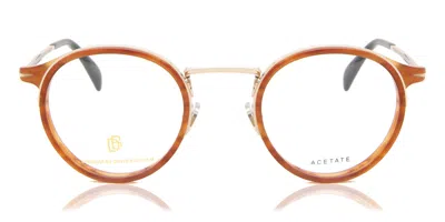David Beckham Db 1024 Hqz Occhiali Da Vista Marroni Per Uomo (solo Montatura) In Brown