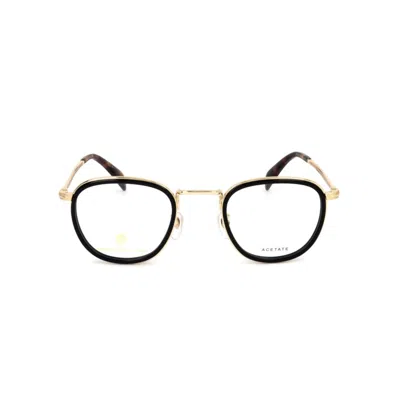 David Beckham Db 1025 Gold Metal Frame Eyeglasses In Blue
