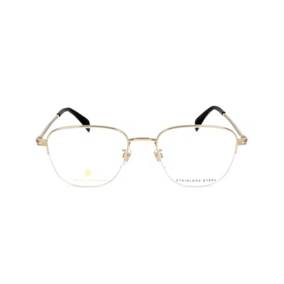 David Beckham Db 1028/g Rectangular Gold Metal Eyeglasses