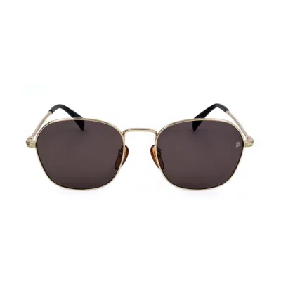 David Beckham Db 1031/g/s Geometric Metal Frame Sunglasses In Red