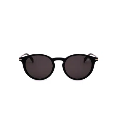 David Beckham Db 1032/f/s Round Acetate Sunglasses In Black