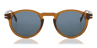 David Beckham Db 1036/s Fmp/ku Occhiali Da Sole Marroni Per Uomo In Yellow