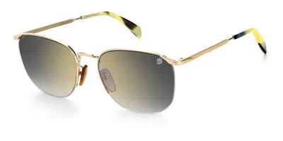 David Beckham Db 1038/f/s Vestibilità Orientale Ida/fq Occhiali Da Sole Oro Per Uomo In Gold