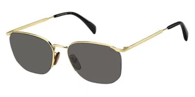 David Beckham Db 1038/f/s Vestibilità Orientale Rhl/ir Occhiali Da Sole Neri Per Uomo In Gold