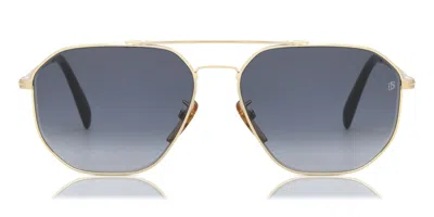 David Beckham Db 1041/s Rhl/9o Occhiali Da Sole Oro Per Uomo In Gold