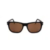 David Beckham Db 1045/s Rectangular Frame Acetate Sunglasses In Brown