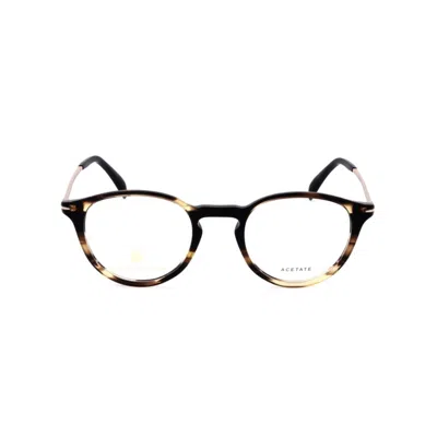 David Beckham Db 1049 Round Tortoiseshell Eyeglasses In Black