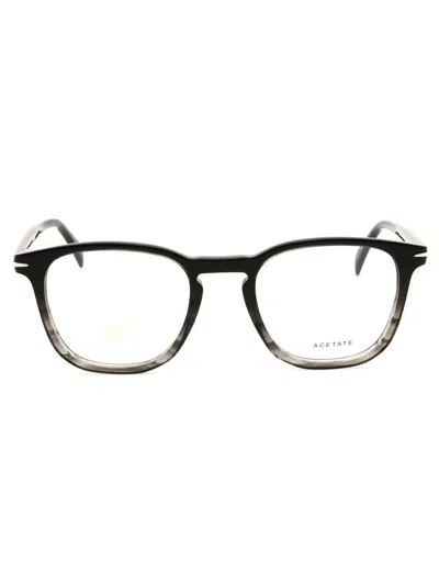 David Beckham Db 1050 Eyeglasses In Black Grey Horn /clear Demo Lens