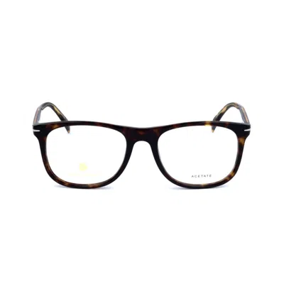 David Beckham Db 1051 Classic Rectangular Tortoiseshell Frame Eyeglasses In Brown