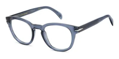David Beckham Db 1052 Pjp Men's Glasses Blue Size 49 - Free Lenses - Blue Light Block Available In Gray