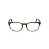 David Beckham Db 1064 Rectangular Gradient Brown Acetate Eyeglasses In Brown
