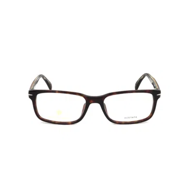 DAVID BECKHAM DB 1065 RECTANGULAR TORTOISESHELL ACETATE EYEGLASS FRAMES